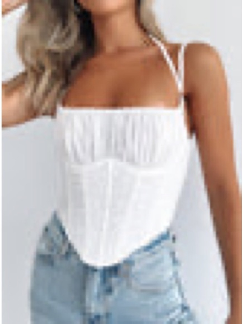 White Fox Goes Both Way Bustier in White
